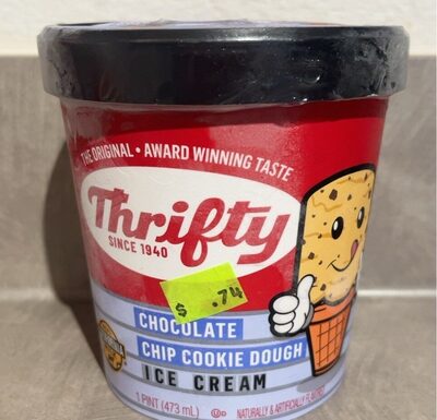 Chocolate Chip Cookie Dough Flavored Ice Cream, Chocolate Chip Cookie Dough