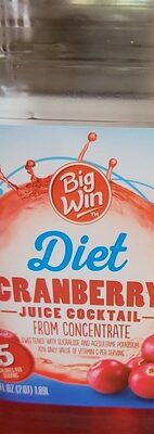 Cranberry Diet Juice Cocktail, Cranberry