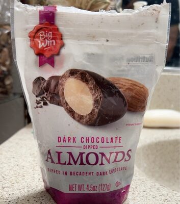 Dark Chocolate Dipped Almonds, Dark Chocolate