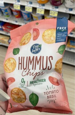 Tomato Basil Hummus Chips, Tomato Basil