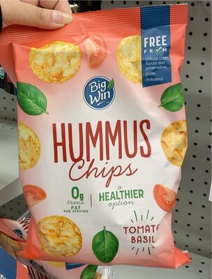 Tomato Basil Hummus Chips, Tomato Basil