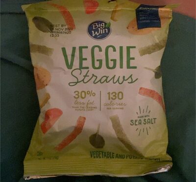 Vegetable And Potato Snack Veggie Straws, Vegetable And Potato