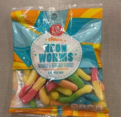 Neon Worms Sour Candy, Neon Worms