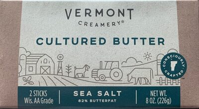 Sea Salt Cultured Butter Sticks, Sea Salt