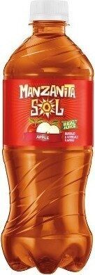 Manzanita Sol Apple Flavored Soda 20 Fluid Ounce Plastic Bottle