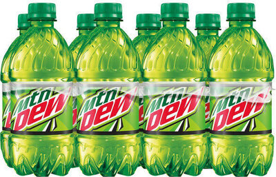 Mtn Dew Soda (8 - 12 Fl Oz) 96 Fluid Ounce Plastic Bottles