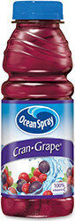 Ocean Spray Cran Grape Juice Cocktail 15.2 Fluid Ounce Plastic Bottle