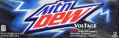 Voltage Soda Charged With Raspberry Citrus And Ginseng, Voltage