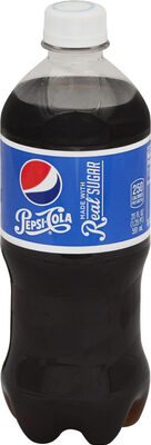 Pepsi Real Sugar 20 Fluid Ounce Plastic Bottle