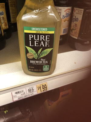 Unsweetened Green Real Brewed Tea, Unsweetened Green