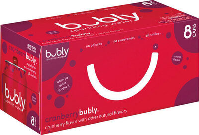 Cranberry Flavor Sparkling Water, Cranberry