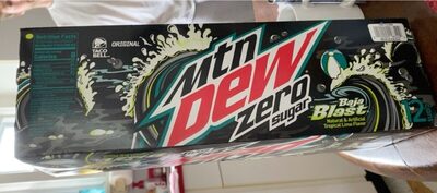 Baja Blast Tropical Lime Zero Sugar Soda, Baja Blast