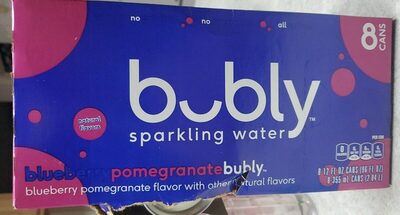 Blueberry Pomegranate Sparkling Water, Blueberry Pomegranate