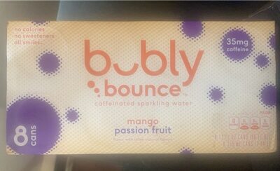 Mango Passion Fruit Caffeinated Sparkling Water, Mango Passion Fruit
