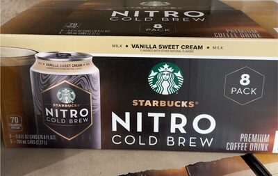 Nitro Cold Brew Premium Vanilla Sweet Cream Coffee Drink, Vanilla Sweet Cream