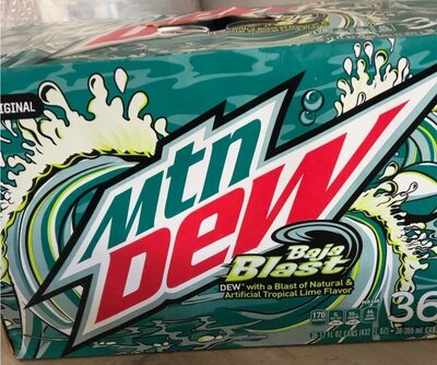 Baja Blast Soda With A Blast Of Tropical Lime, Baja Blast