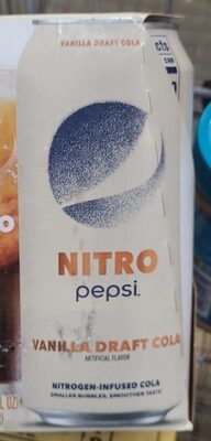 Nitro Vanilla Draft Cola Artificial Flavor Soda, Vanilla