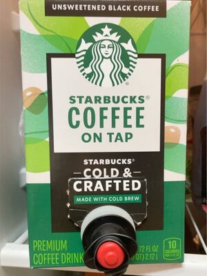 Coffee On Tap Cold & Crafted Unsweetened Black Premium Coffee Drink