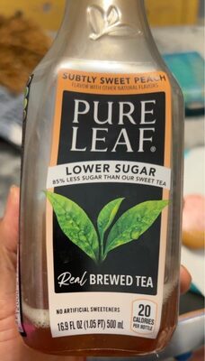 Lower Sugar Subtly Sweet Peach Real Brewed Tea, Peach