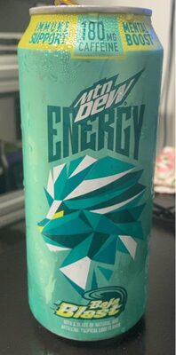 Baja Blast Tropical Lime Flavor Energy Drink, Lime
