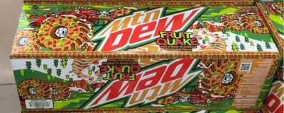 Fruit Quake Soda With A Blast Of Fruitcake, Fruit Quake
