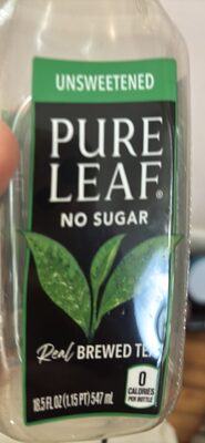 Pure Leaf Unsweetened No Lemon Iced Tea 18.5 Fluid Ounce Plastic Bottle