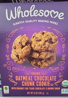 Oatmeal Chocolate Chunk Cookie Organic Mix, Oatmeal Chocolate Chunk Cookie