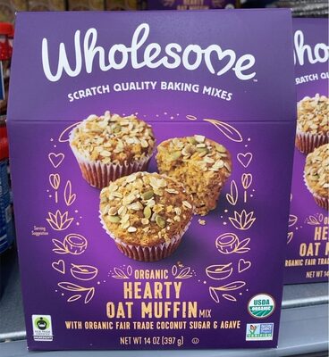 Hearty Oat Muffin Organic Mix, Hearty Oat Muffin