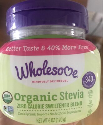 Stevia Organic Zero Calorie Sweetener Blend, Stevia