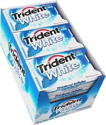 Peppermint White Sugar Free Gum, Peppermint