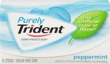 Peppermint Purely Sugar Free Gum With Xylitol, Peppermint