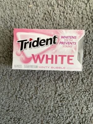Minty Bubble White Sugar Free Gum, Minty Bubble