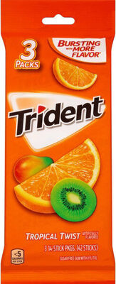 Tropical Twist Sugar Free Gum With Xylitol, Tropical Twist