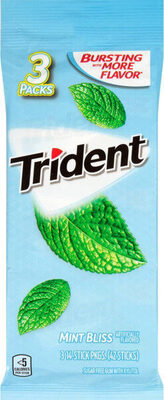 Mint Bliss Sugar Free Gum With Xylitol, Mint Bliss