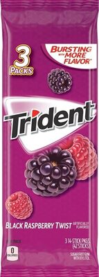 Black Raspberry Twist Sugar Free Gum With Xylitol, Black Raspberry Twist