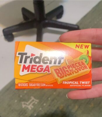 Tropical Twist Mega Sugar Free Gum With Xylitol, Tropical Twist