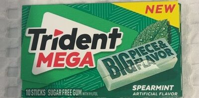 Spearmint Mega Sugar Free Gum, Spearmint