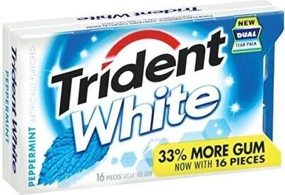 Peppermint White Sugar Free Gum, Peppermint