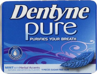 Dentyne Pure Gum Mint/Herbal Accents Sugar Free1X9.000 Pc