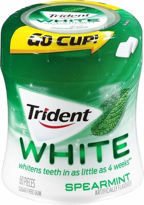 Spearmint White Sugar Free Gum, Spearmint