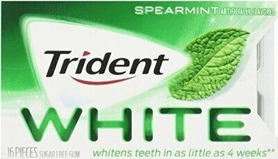 Spearmint White Sugar Free Gum, Spearmint