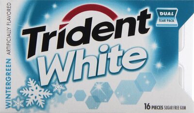 Wintergreen White Sugar Free Gum, Wintergreen