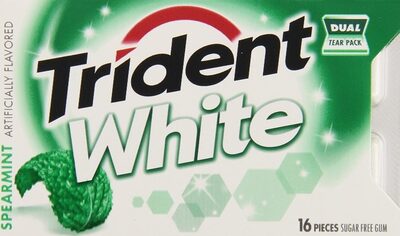 Spearmint White Sugar Free Gum, Spearmint