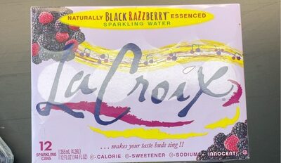 Black Razzberry Sparkling Water, Black Razzberry