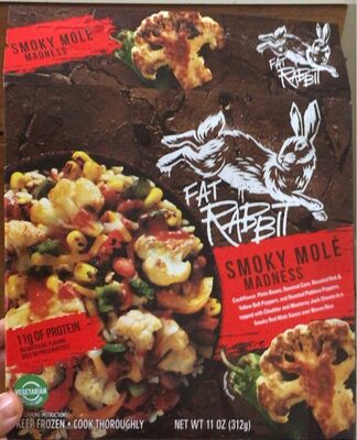 Smoky Mole Madness Cauliflower, Pinto Beans, Roasted Corn, Roasted Red & Yellow Bell Peppers, And Roasted Poblano Peppers, Topped With Cheddar And Monterey Jack Cheese In A Smoky Red Mole Sauce Over Brown Rice, Smoky Mole Madness