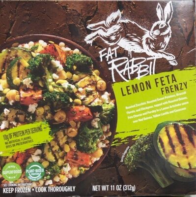 Lemon Feta Frenzy Roasted Zucchini, Roasted Sweet Potatoes, Broccoli Florets, And Chickpeas, Topped With Roasted Onions, Feta And Parsley In A Lemon Artichoke Sauce Over Red Quinoa, Yellow Lentils And Couscous, Lemon Feta Frenzy