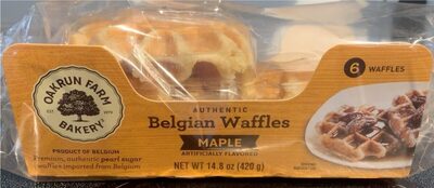 Maple Flavored Authentic Belgian Waffles, Maple
