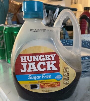 Sugar Free Low Calorie Butter Flavored Breakfast Syrup, Butter