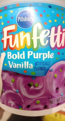 Bold Purple Vanilla Frosting, Vanilla