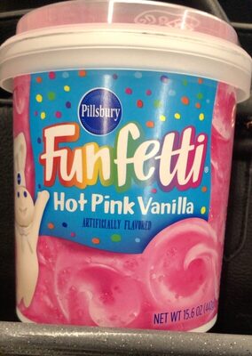 Hot Pink Vanilla Flavored Frosting, Hot Pink Vanilla